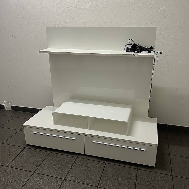 Mobili TV: Mobile TV bianco moderno con cassetti e ripiani – Usato da Minusio venduto da son_mrf5 2