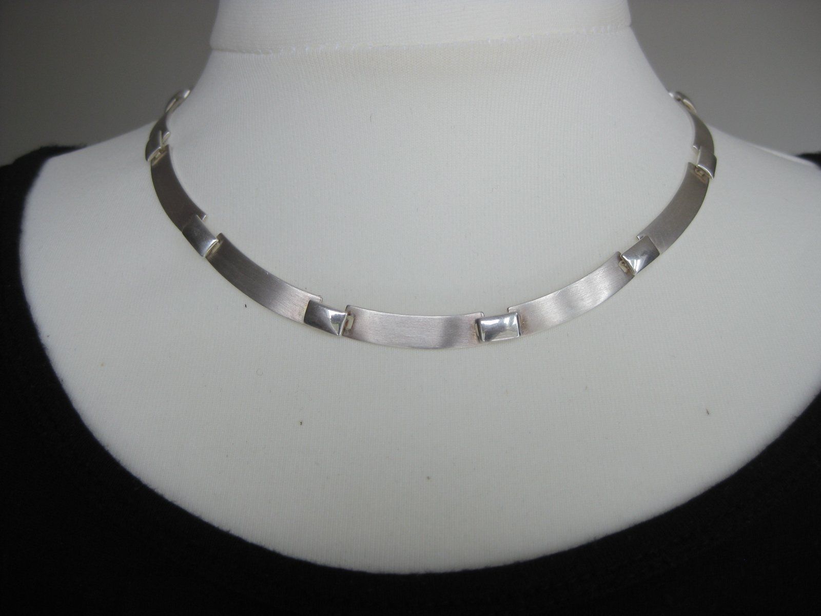 Catenine: Silber Kette Collier 925  flache Elemente / 27.43 g – Usato da Ermatingen venduto da Decovin 3