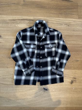 Chemise à carreaux chaude, pour enfant 140 cm