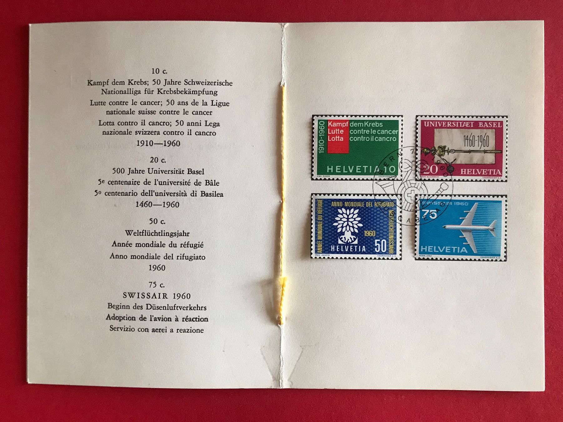 Alle Briefmarken: Briefmarken PTT Werbepostmarken 1960 gestempelt – Neu (gemäss Beschreibung) aus Däniken SO von allerlei54