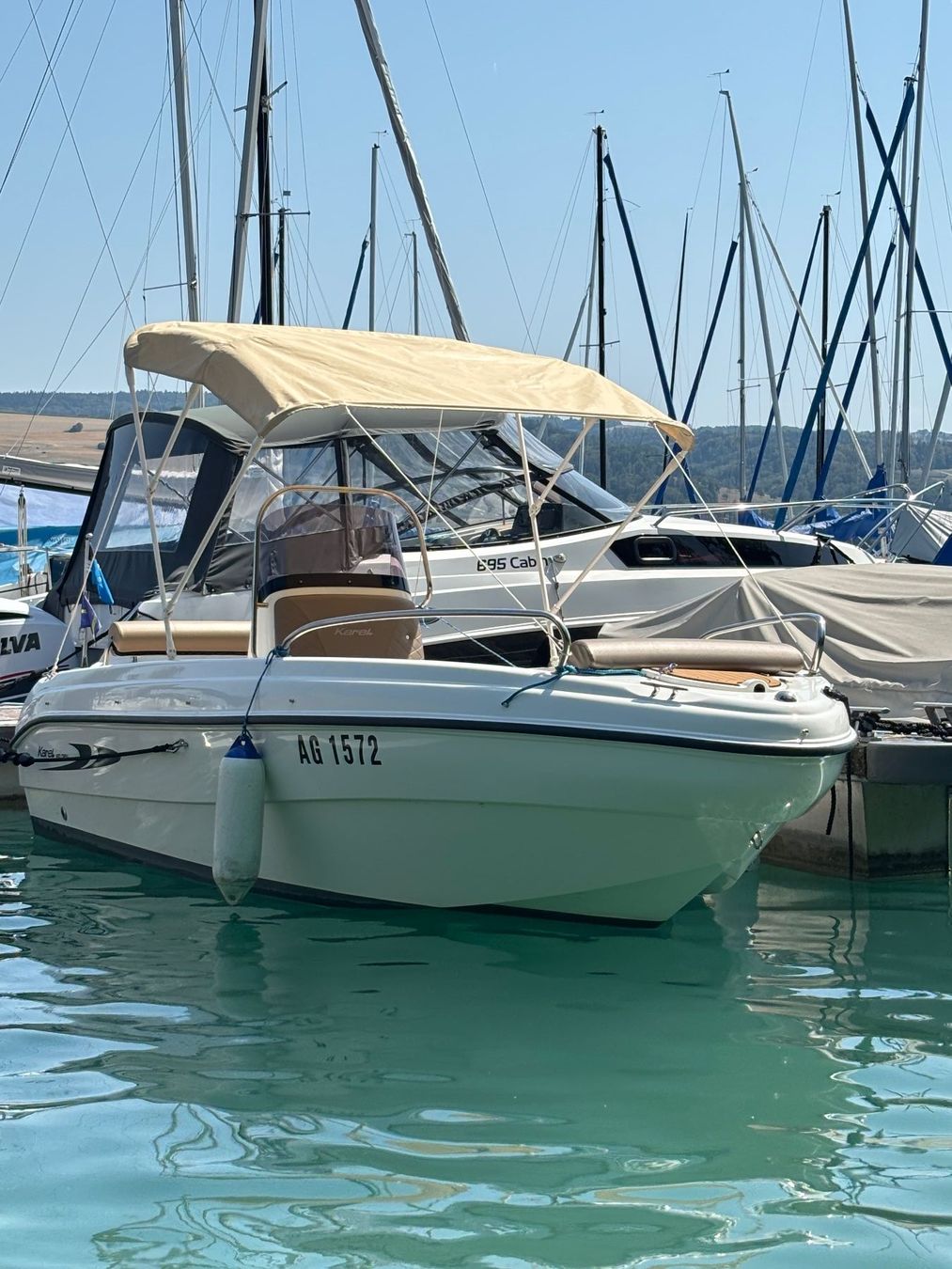 Karel Barche: Elektromotorboot Karel 480 Open mit Strassentrailer – Usato da Beinwil am See venduto da Prego062 3