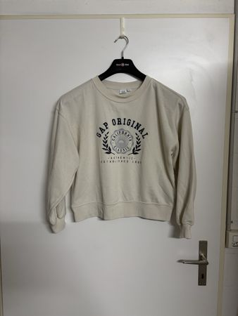 GAP Pullover creme Grösse S Classic Logo