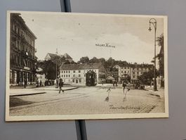Alte PK / Winterthur - Bahnhofplatz mit Heiligbergschulhaus 
