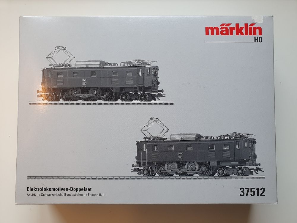 Märklin H0 37512 Ae 3/6 II Elektrolokomotiven Doppelset SBB (Gebraucht ...