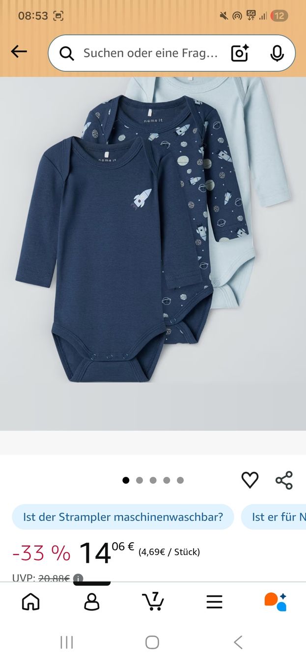 Name It Lotti & Set di vestiti: Baby Body Strampler / grosse 56 – Nuovo (secondo la descrizione) da Basel venduto da mar_wr92 1