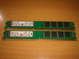 2 stück 8gb ddr3 PC3 12800 (1600) RAM für Computer.