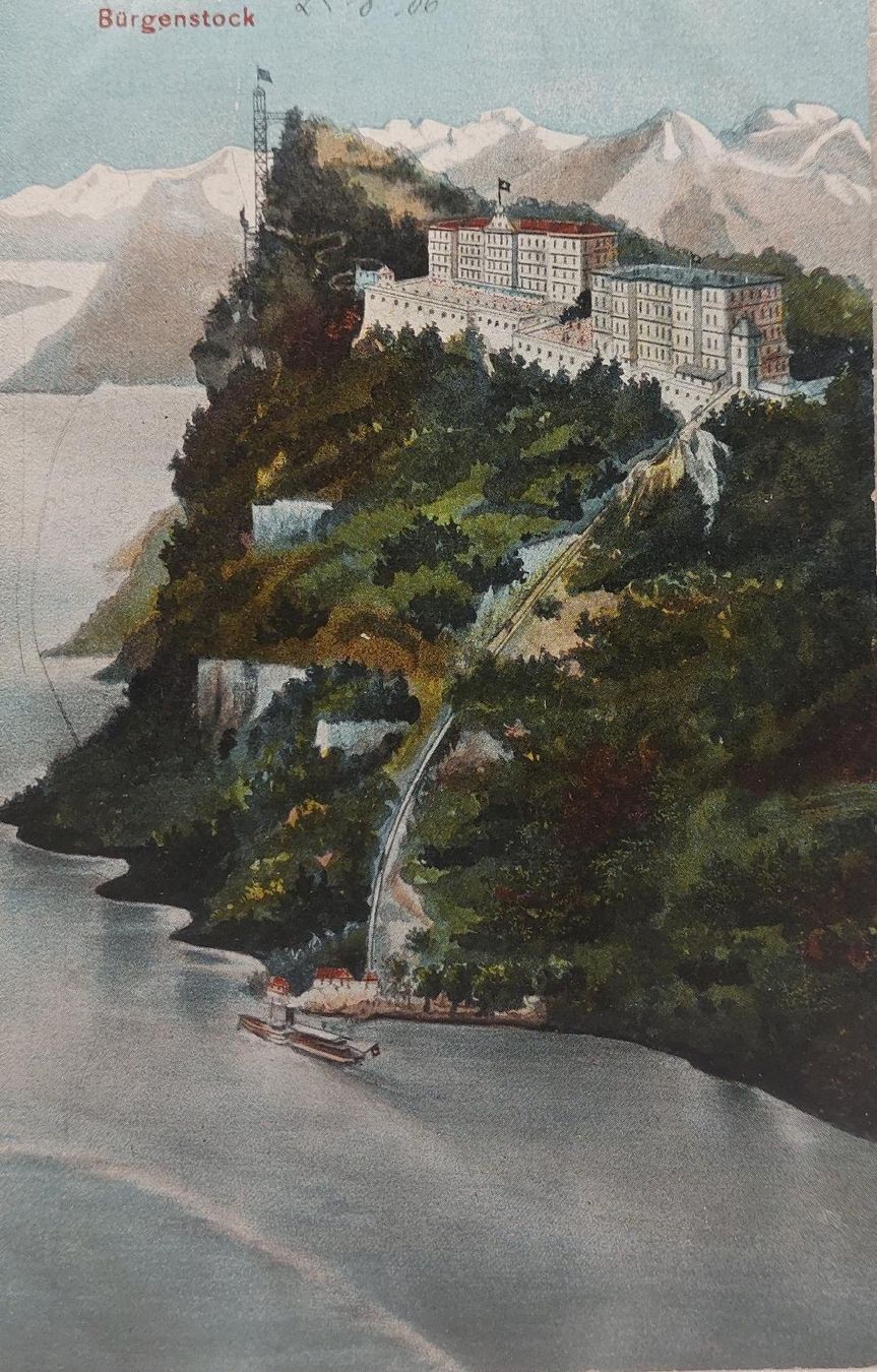 Ansichtskarten: BÜRGENSTOCK - 1906 – Gebraucht aus Delémont von Domdom1