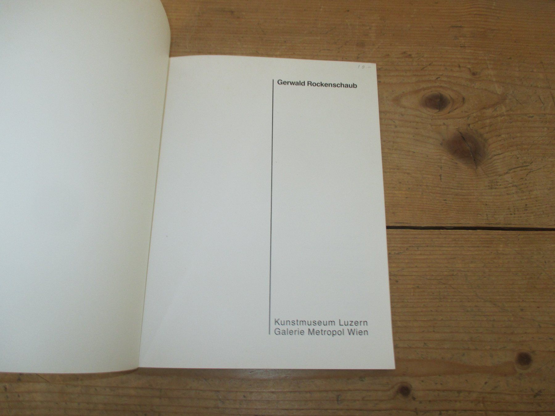Livres: Gerwald Rockenschaub – D'occasion à Flims - Dorf par Stagediver 1
