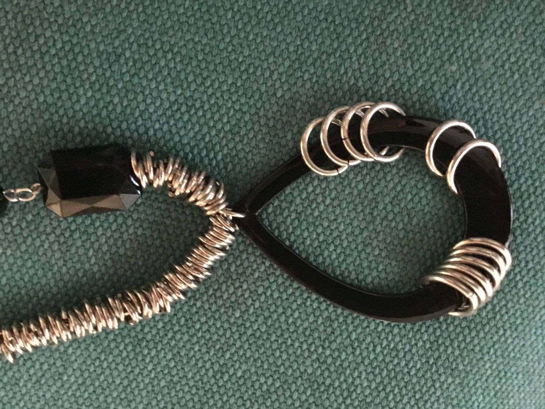 Ketten: Collier métal avec éléments design noirs neuf – Neu (gemäss Beschreibung) aus Le Landeron von nic_8hd5 1