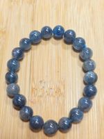 Hochwertiges blaues Kyanit Armband D 9mm