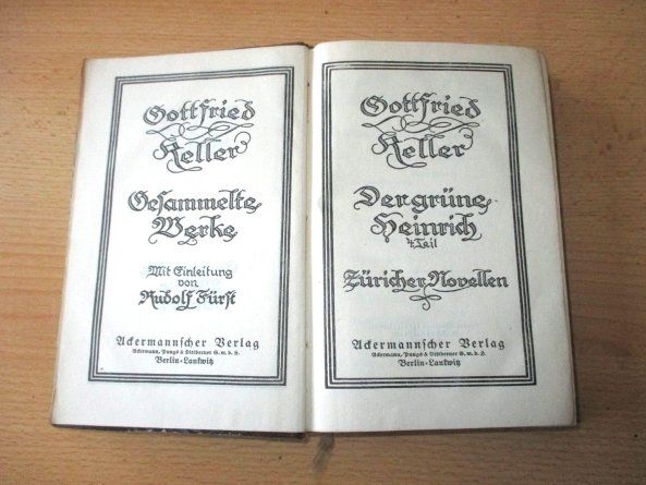 Bücher: Gottfried Keller Gesammelte Werke 5 Bände – Gebraucht aus Flims - Dorf von Stagediver 4