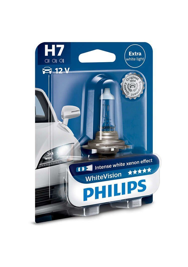 Tutti pezzi di ricambio auto: H7 Philips Halogen 12V 55W WhiteVision Xenon Effect – Nuovo e nell'imballaggio originale da Zwingen venduto da Rom74