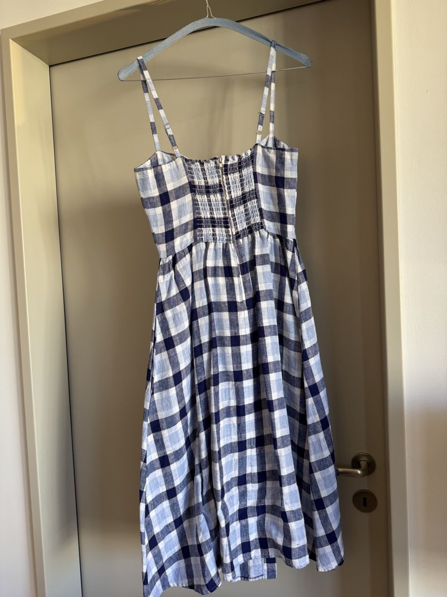 Reformation Vestiti: Reformation Linen Gingham Dress US2 – Usato da Zürich venduto da mar_2f5c 4