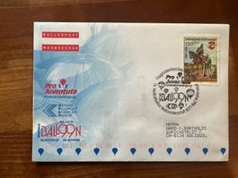 Ballonpost Österreich mit super Stempel 1999 Luxus  (V28)