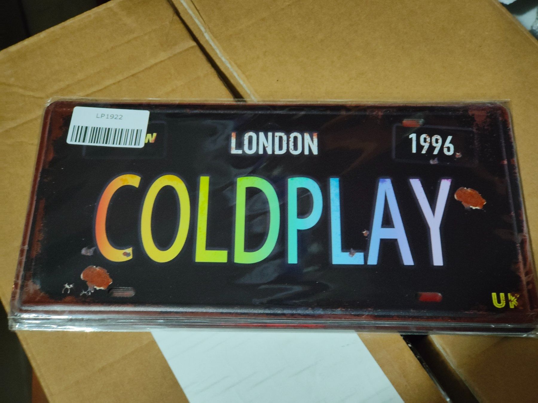 Insegne: Blechschild Coldplay London – Nuovo e nell'imballaggio originale da Wangen SZ venduto da Charlie_Firpo