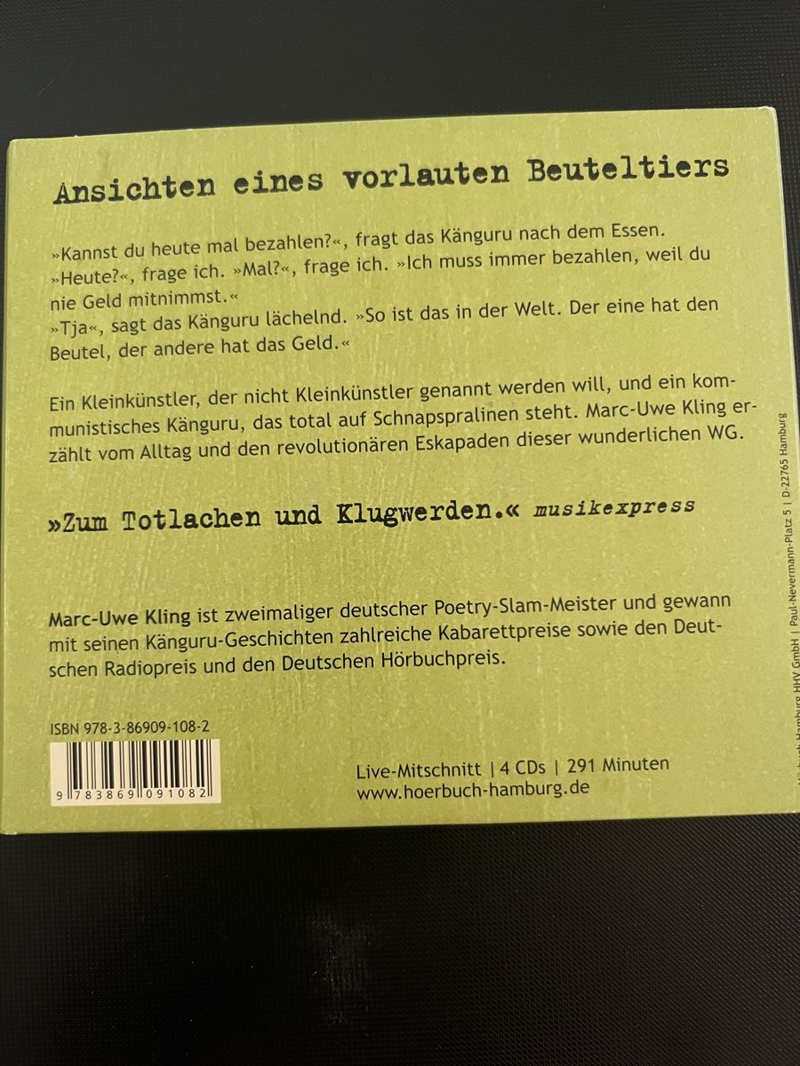 Audiolibri: Hörbuch Die Känguru- Chroniken – Nuovo (secondo la descrizione) da Rupperswil venduto da sige82 1
