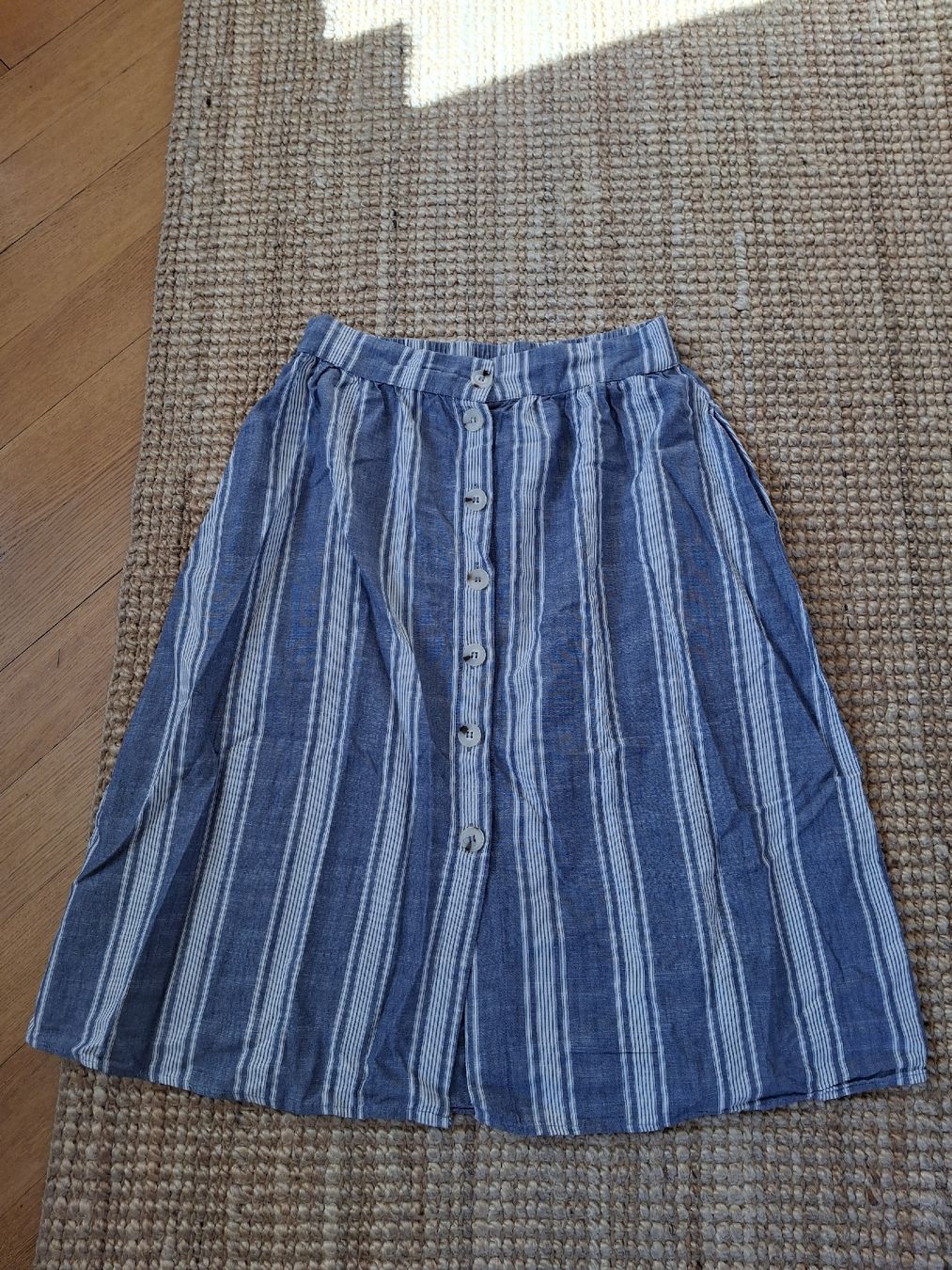 Gonne: Jupe en coton bleue et blanche M – Usato da Lausanne venduto da Cognitia
