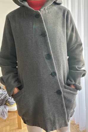 Volcom  Mantel  mit Kapuze, Grösse M, Grau Top!