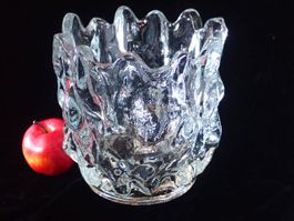Vase Glas Eisglas Vintage Brutalist Sklo Rudolf Jurnikl