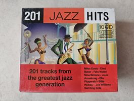 Jazz Hits - 201 Tracks Greatest Jazz / 10 CD Box Fabrikneu