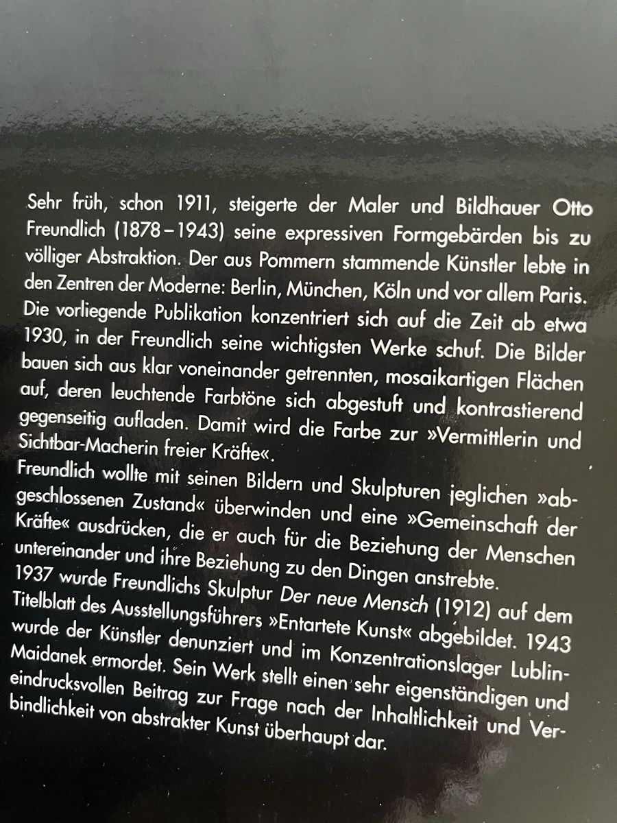 Libri: Otto Freundlich Kräfte der Farben – Usato da Rorschacherberg venduto da Artmaru 1