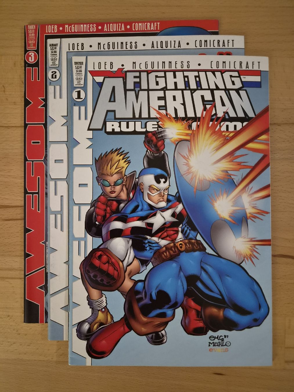 Comics: Fighting American #1-3 (complete) – Gebraucht aus Biel/Bienne von collector_comics