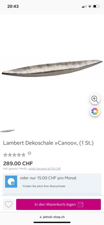 Lambert Decoschale Canoo | Kaufen auf Ricardo