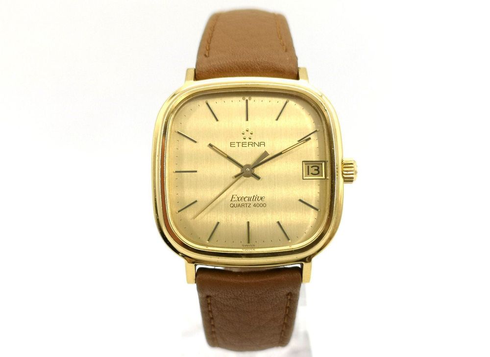 Eterna executive discount quartz 4000 gold