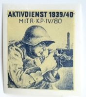 Soldatenmarken 2.WK, Mitrailleur Kp IV/80, ges, Wi Inf 452-2