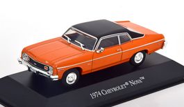 Chevrolet Nova Coupé 1973-1974 orange / matt-schwarz    1:43