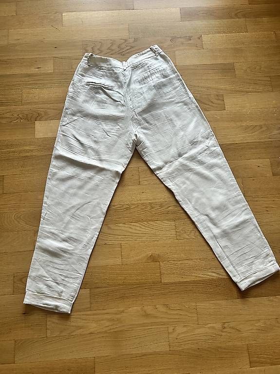 Pantaloni: Leinenhose von Globus beige – Usato da Zürich venduto da Claudi823
