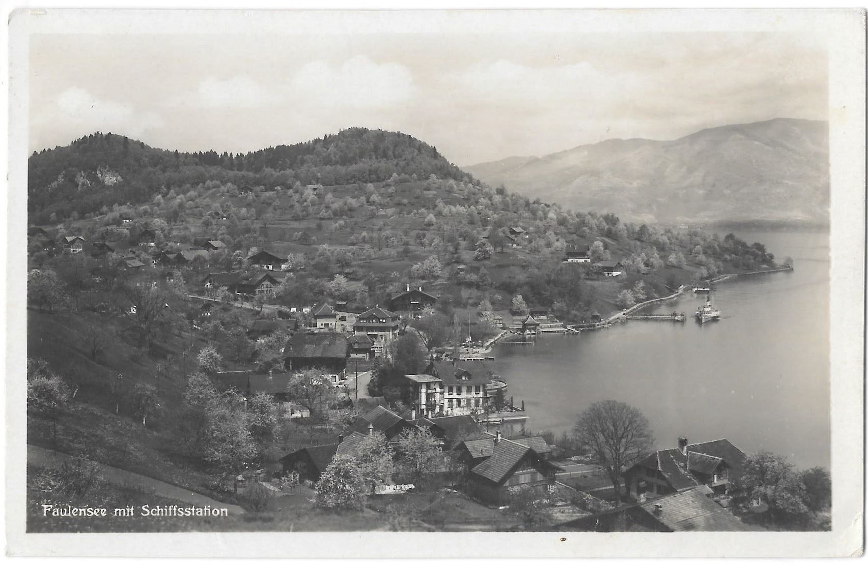 Cartes postales: Faulensee mit Schiffsstation – D'occasion à Olten par clotaldi