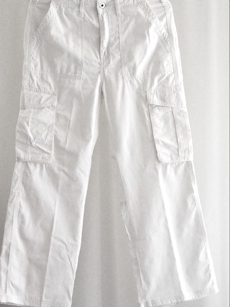 Bershka Hosen: Weisse Cargohose Bershka Gr. 38 – Gebraucht aus Neftenbach von litta_00 1
