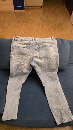 Jean homme H&M Straight Regular Fit délavé clair taille 32