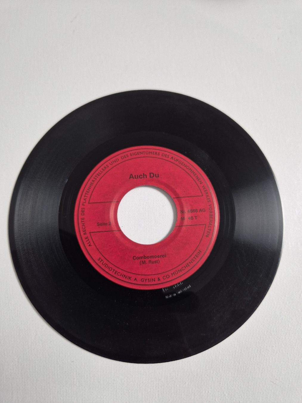Schallplatten: Auch Du -  Combomoerci Isos - Single , CH – Gebraucht aus Uster von newwave0 3