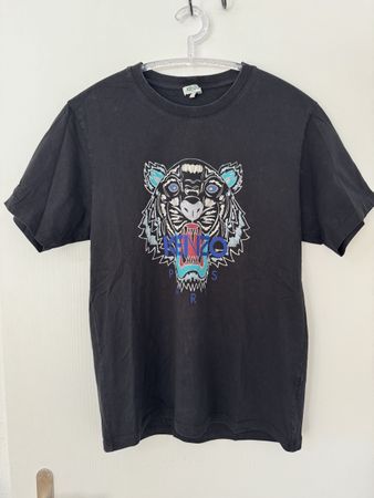 Kenzo T-Shirt Tiger Logo schwarz Grösse L aber fit M orygina