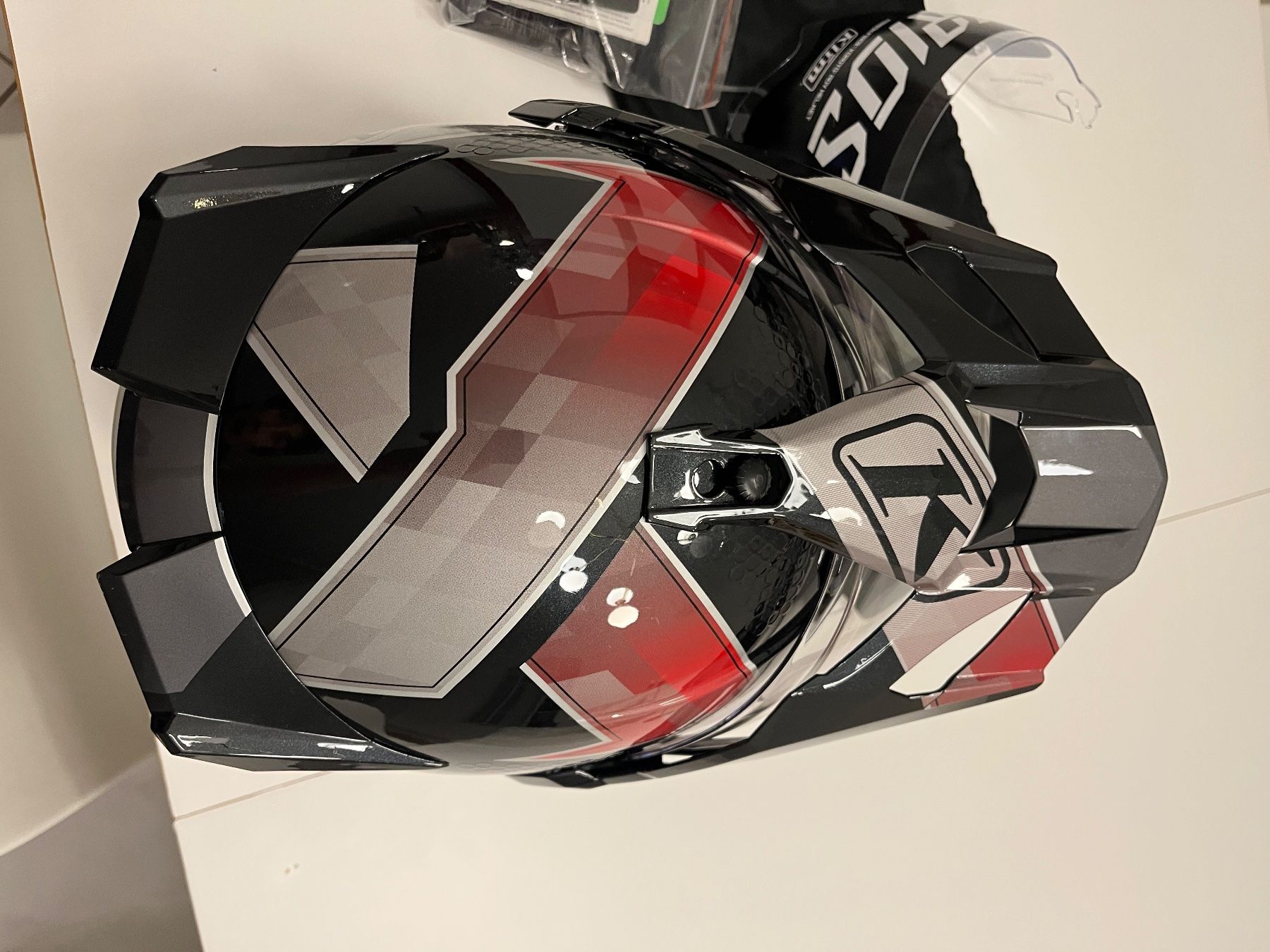 Klim Caschi & visiere: Klim Krios Pro Helm schwarz rot Grösse L – Usato da Uster venduto da hsh9 1