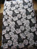 Sarong, Pareo, Strandtuch schwarz-weisse Blumen