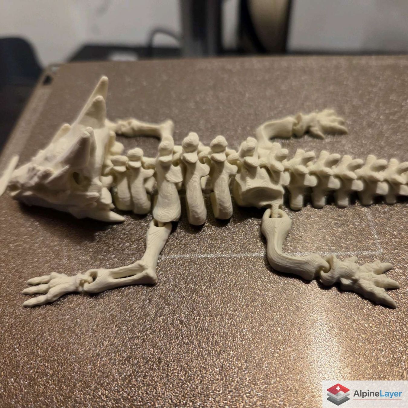 Giocattoli: Articulated Skeleton Dragon 3D Printed Figure – Nuovo (secondo la descrizione) da Losone venduto da AlpineLayer 2