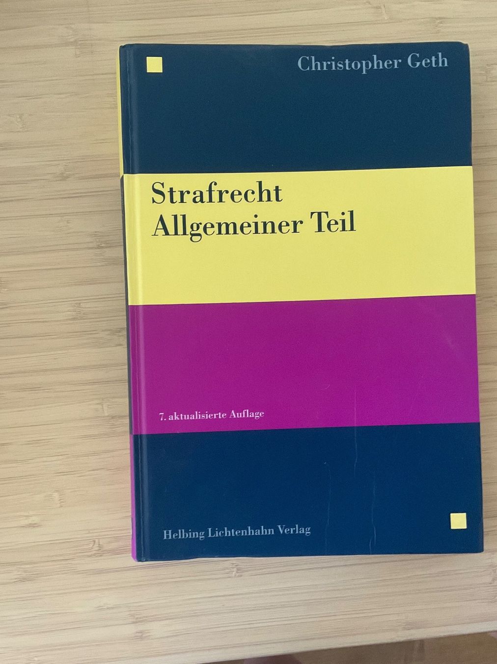 Bücher: Strafrecht Allgemeiner Teil (Geth) – Gebraucht aus Bottmingen von cho_m7fq
