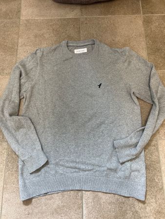 Herren Pullover, Grau, Grösse L - Top!