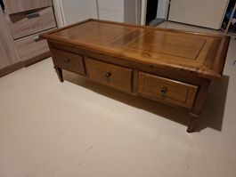 table basse en merisier massif Roche Bobois