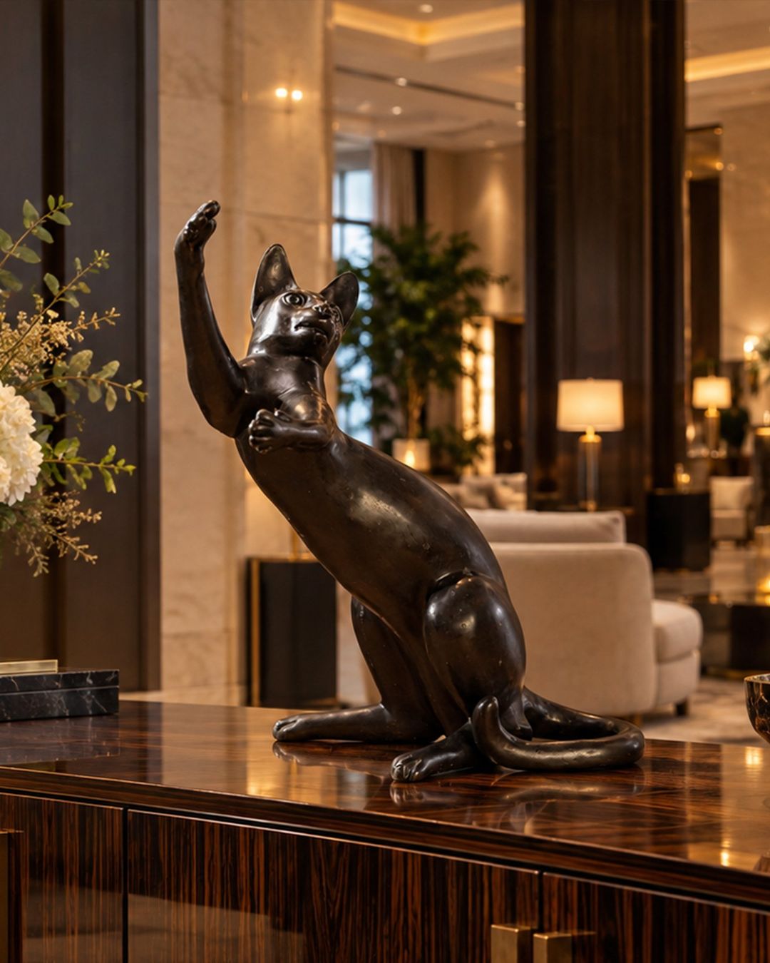Sculptures & Statues: SCULPTURE CHAT – D'occasion à Moutier par Vintage-signature 3