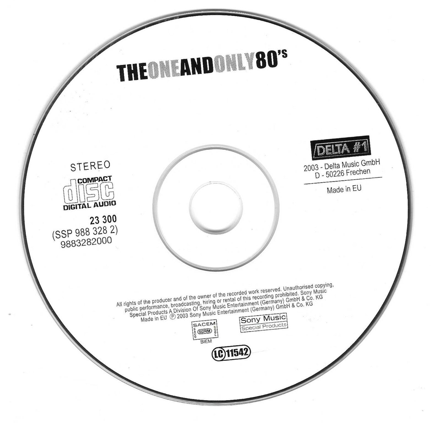 CD: THE ONE & ONLY 80's – Usato da Bex venduto da Giorgiob 2