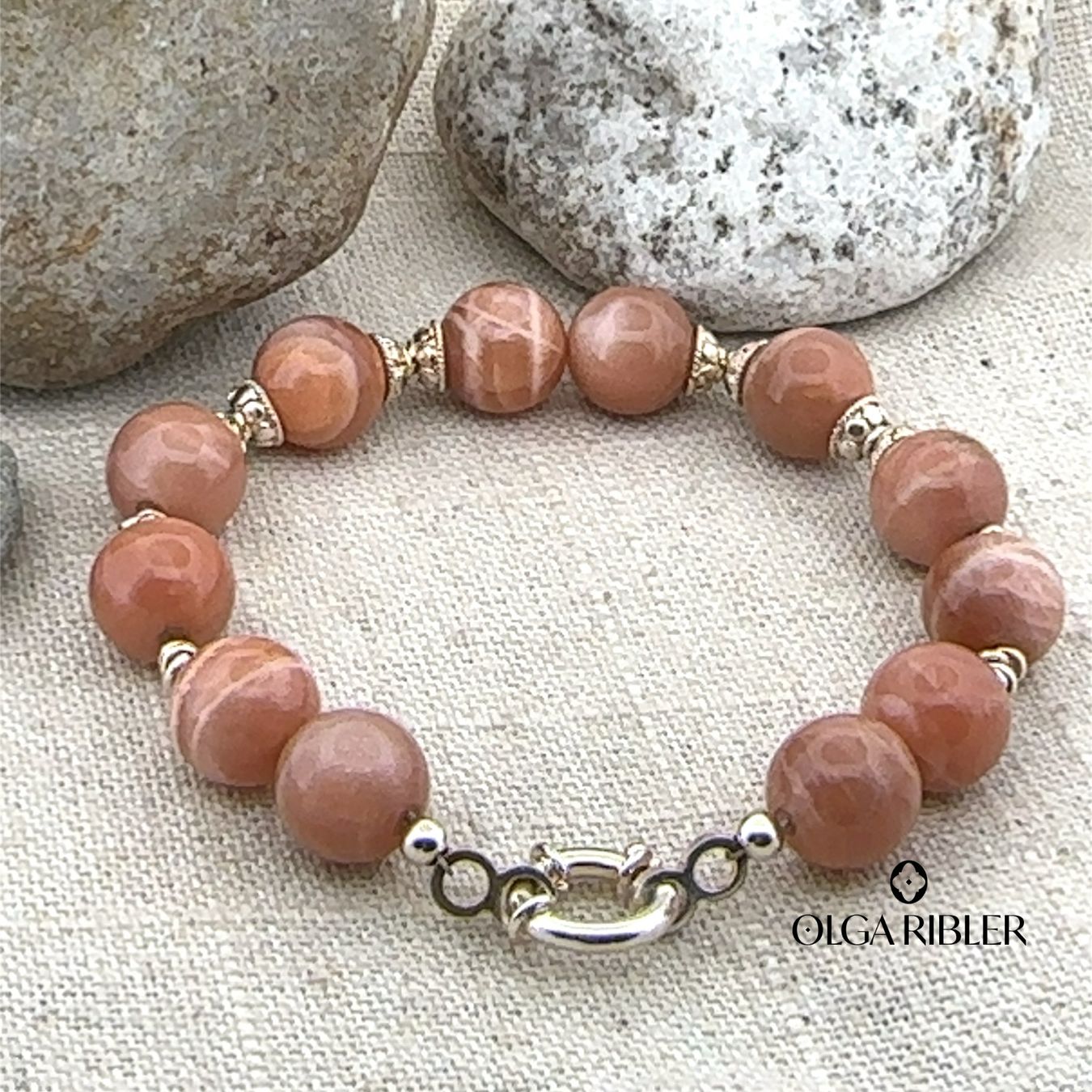 Olga Ribler Armbänder & -reifen: Unikates Achate  Armband Sterling Silber – Neu (gemäss Beschreibung) aus Luzern von Schmuckoutlet 1
