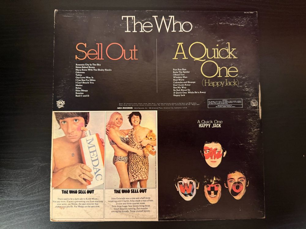 The Who – A Quick One (Happy Jack) / Sell Out [2LP CAN 1980] (Gebraucht ...