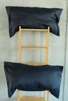 2 Kissen (dunkelblau) - handmade