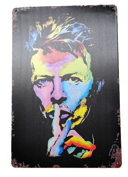 Insegne: BOWIE - Blechschild  (neu/OVP) – Nuovo e nell'imballaggio originale da Wilen b. Wollerau venduto da morethanmusic