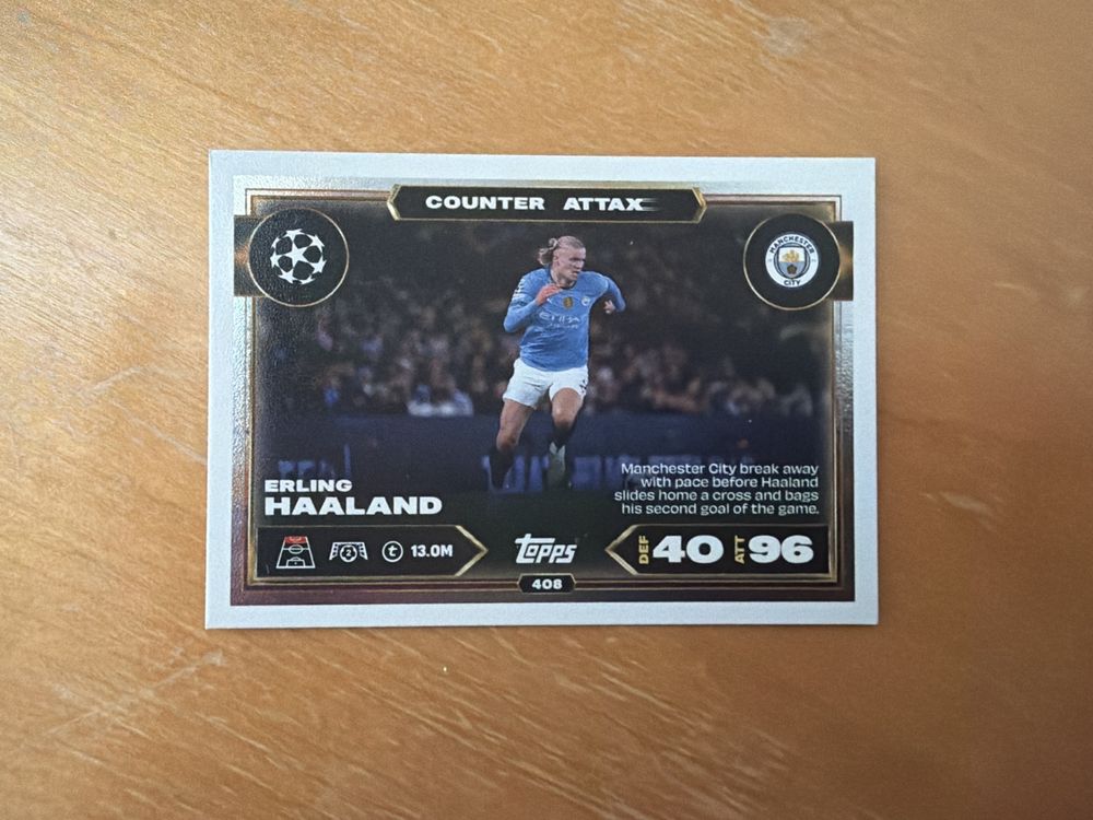 Carta Topps Match Attax Erling Haaland Manchester City (Nuovo (secondo ...