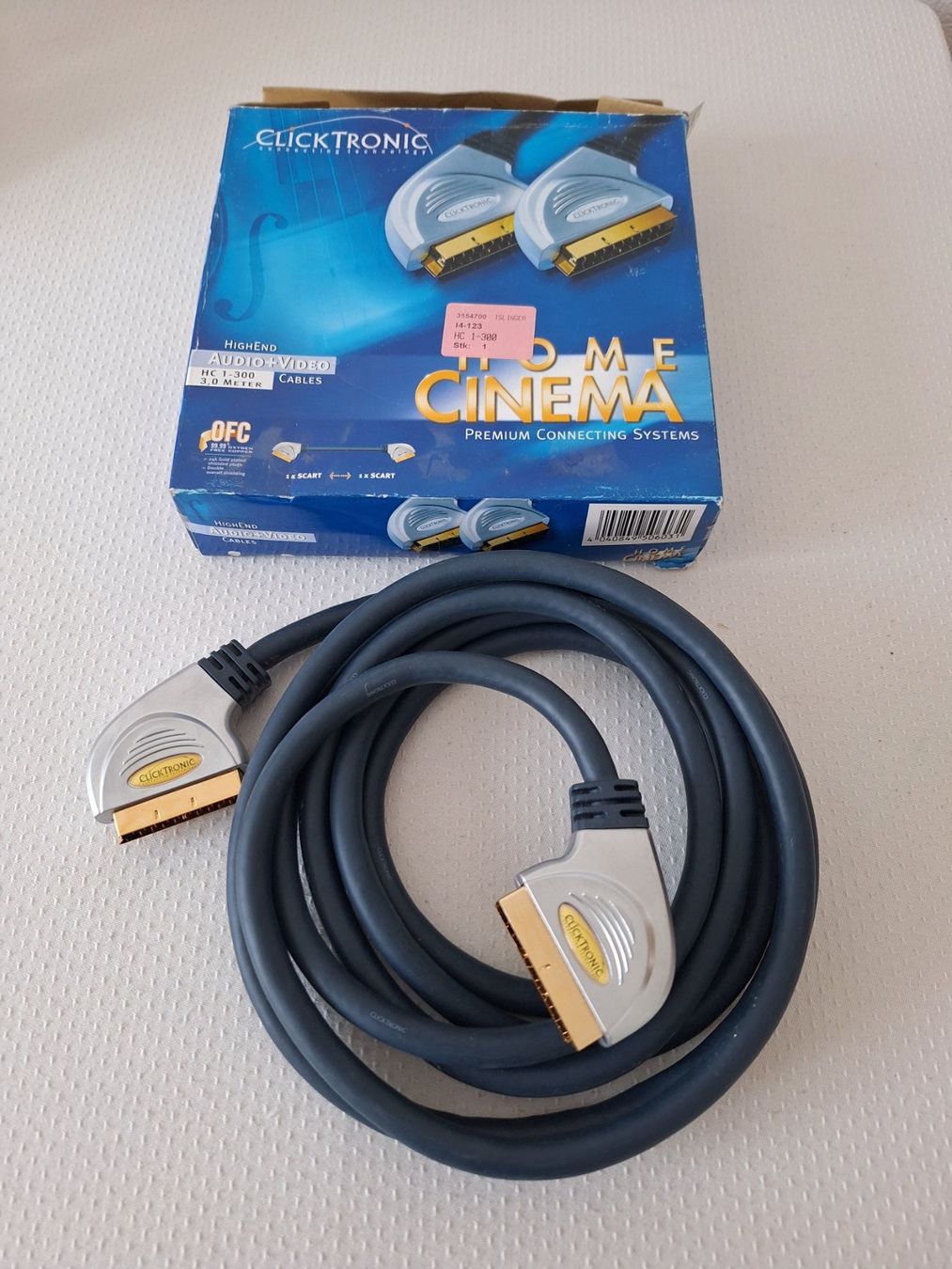 Cavi: Scart-Kabel 3 Meter – Nuovo e nell'imballaggio originale da Zürich venduto da Lemon007